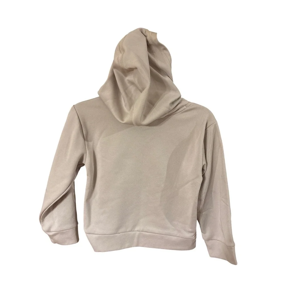 Adidas Kids 4T Tracksuit Set Beige Fleece Hoodie and Joggers 2‎ Piece Set